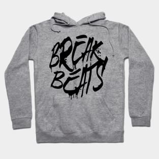 BREAKBEAT  - Spray Signature (black) Hoodie